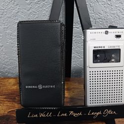 Vintage GE General Electric 3-5330A Micro II  Recorder/player W/case Tested