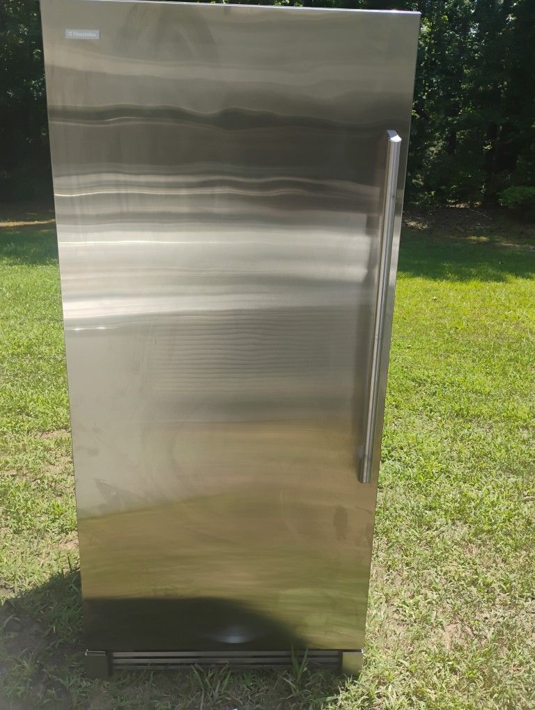19 Cubic Stainless Electrolux Upright Freezer
