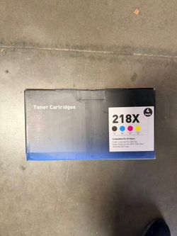 218X Compatible Toner Cartridge Set – 4-Pack Black, Cyan, Magenta & Yellow – Brand New, Open Box