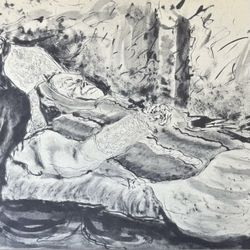 Gino Bonichi SCIPIONE 1930 CARDINAL VANNUTELLI DEATHBED Fine Art Print Vintage Original Antique Italy Italian 1940’s Printed Collectible ARTIST