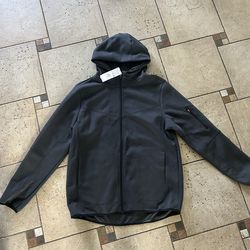 NWT Primatk men’s charcoal hooded full zip active jacket size XL