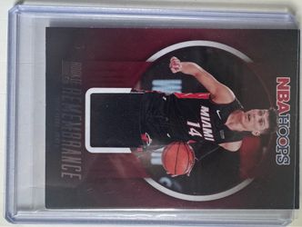 Tyler Herro rookie jersey card