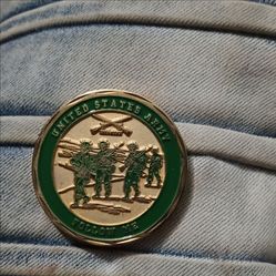United States Army Combat Infantryman Challenge Coin Ground Combat Against Enemy
