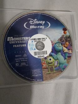 Monsters University Blu-Ray Dvd