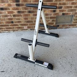 Fitness Gear Pro Olympic Plate Tree and Barbell Holder Like New for Sale in Raleigh NC OfferUp