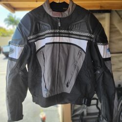 Like NEW ' First Gear  TEX  and Leather Jacket 