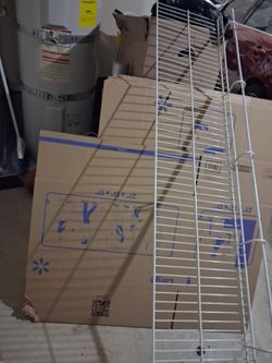 White Wall Wire Closet Shelving Unit.