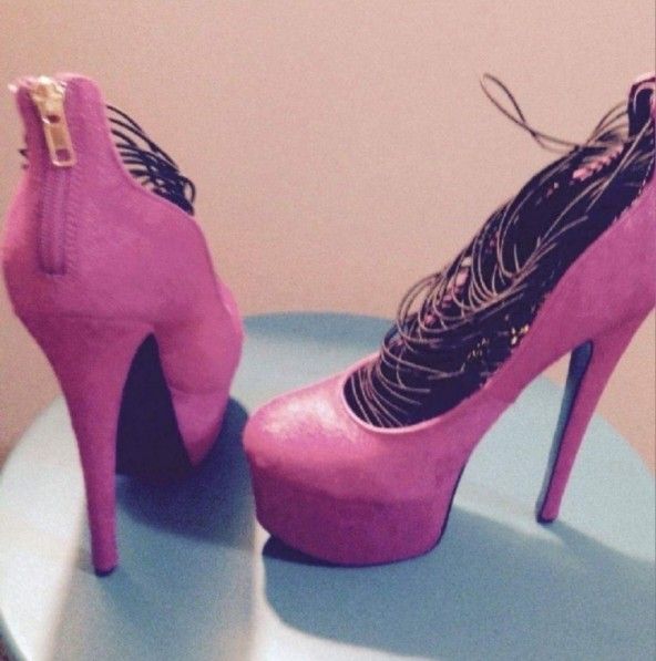 BRAND NEW London Trash PINK Stiletto Heels Size 8