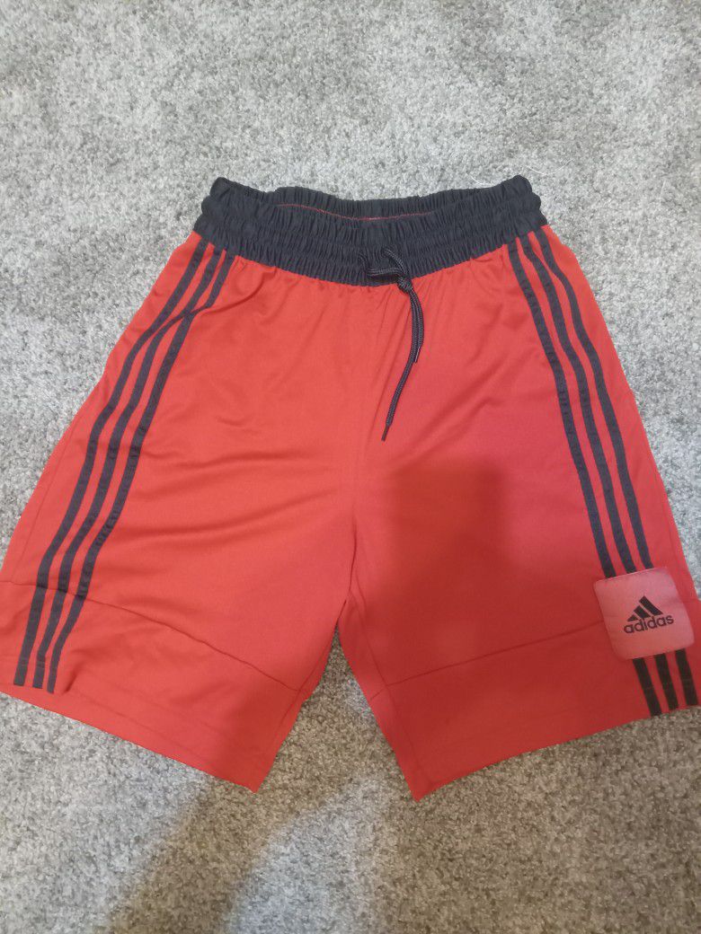 Adidas Basketball Club Shorts Mens Size Medium Red Colorway 