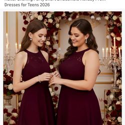 3xl brand new burgundy dress