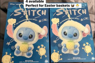 Disney MINISO Stitch “Eat Something Before Sleep” Vinyl Plush Toy Surprise Boxes