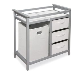 Baby Changing Table W/ Hamper & 3 Baskets