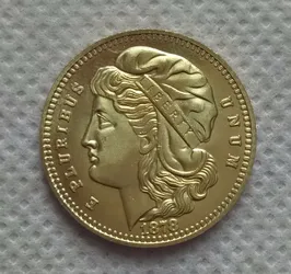 US 1878 $5 Morgan Half Eagle Liberty Golden Coin / Token.
