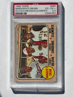 1968 Topps #480 Manager's Dream PSA 4.5