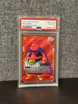 PSA 10 Dragon Ball Super Fusion World Manga Majin Buu SB01-033 Alternate Art