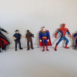 Boy's Action Figures Mix Lot Of 6