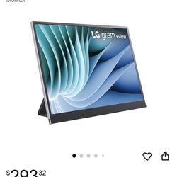 LG GRAM+VIEW 16 Inch Portable Monitor 