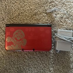 Nintendo 3DS XL Limited Edition Super Mario Bros Red + 3ds Games  