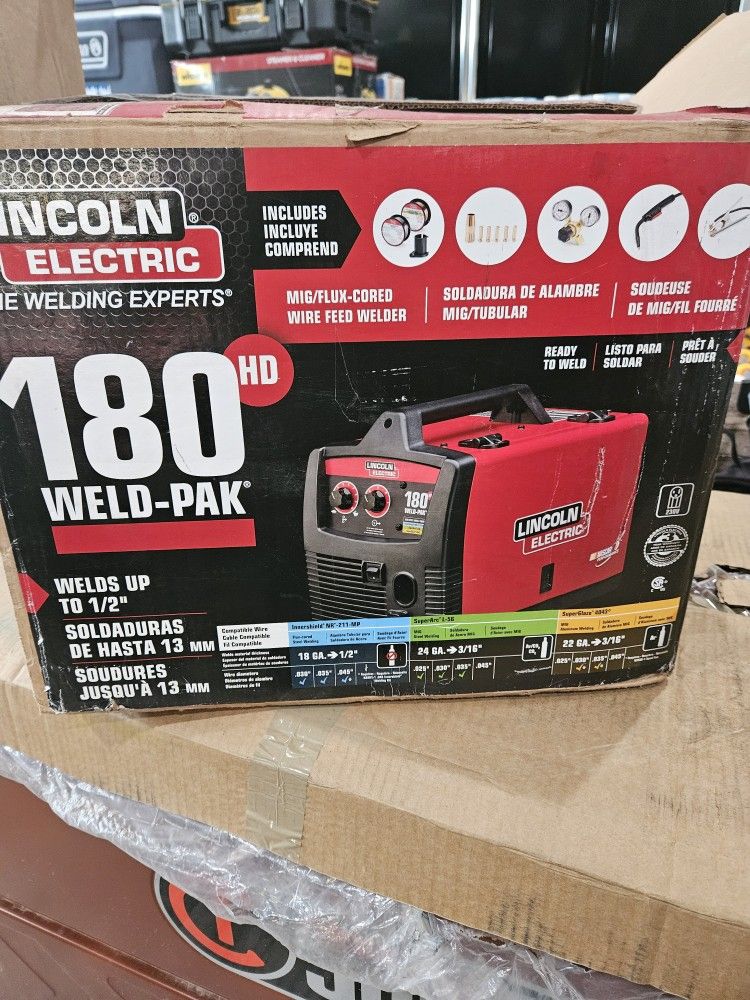 Lincoln Electric
Weld-Pak 180 Amp MIG Flux-Core Wire Feed Welder, 230V, 