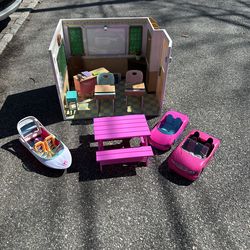 🎀 Barbie Classroom + Accessories Bundle – So Cute! 🎀