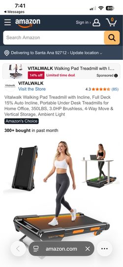 Vitalwalk treadmill