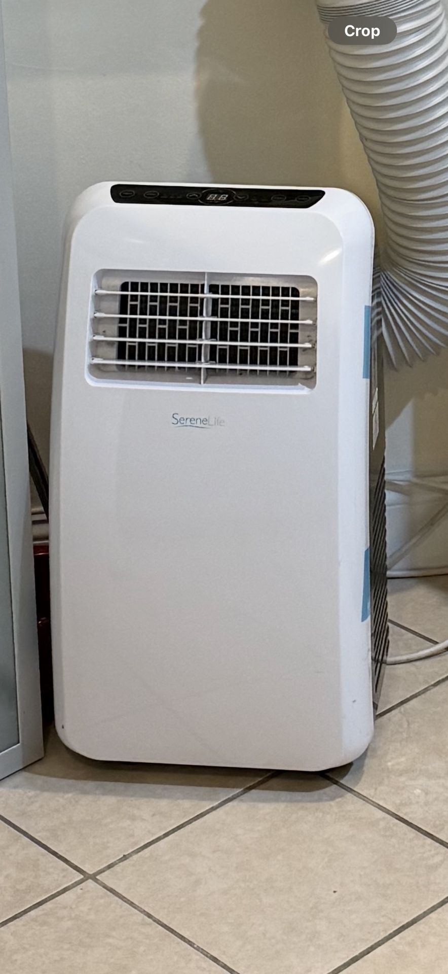 12,000 BTU Portable Air Conditioner Cools 320 Sq. Ft. with Dehumidifier and Fan Modes in White