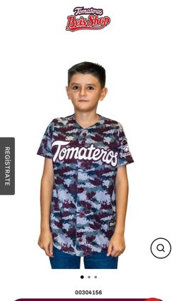 Jersey kids TOMATEROS CAMO PIXEL GRIS CAMUFLAJE NIÑO size 12