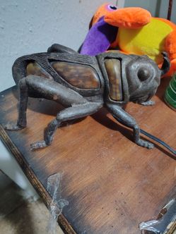 Antique light up grasshopper