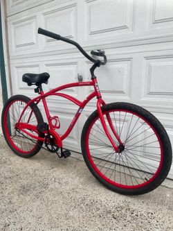 Sea Wind Beach Cruiser Bicycle Red