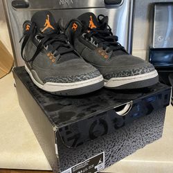 Jordan 3 Retro Night Stadium Orange 10.5
