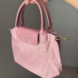 Pink longchamp bag