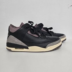 A Ma Maniére x Air Jordan 3 Retro Black Violet Ore WYWS MENS SIZE 13