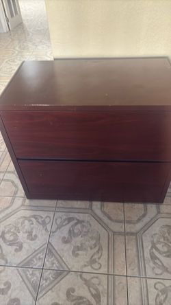 Wooden file cabinet