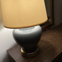 Blue Table Lamp With Shade
