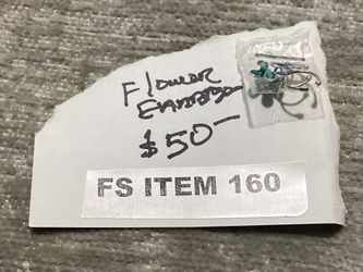 FS ITEM 160 Clover Blue flower Earrings