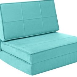 BRAND NEW YOUR ZONE ULTRA SOFT SUEDE 3 POSITION CONVERTIBLE FLIP CHAIR 