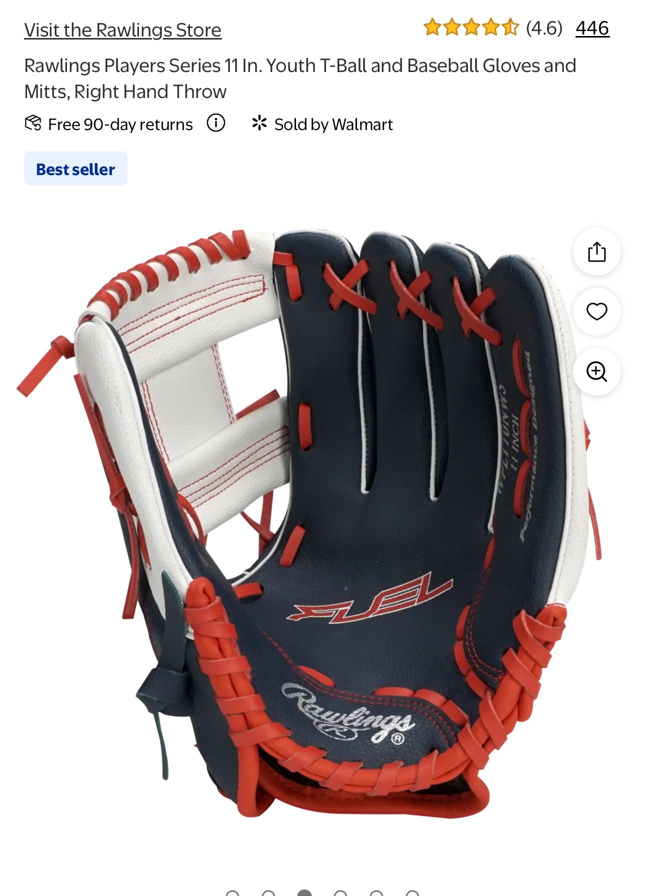 Rawlings Youth Kids Baseball Glove