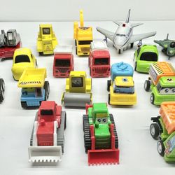 San Ren Hang SRH Mini Pull Back Cars Trucks Airplane Construction Vehicles **Lot of 18 
