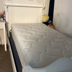 White Twin Bed 