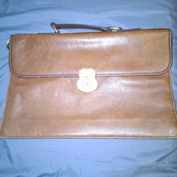 Classic Brown Leather Brooks Brothers workbag