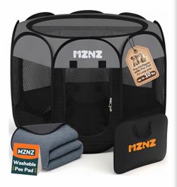 MZNZ Pet Playpen with Washable Pee Pad