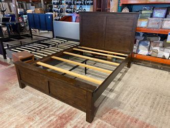 Rustic Style Wooden Bed Frame
