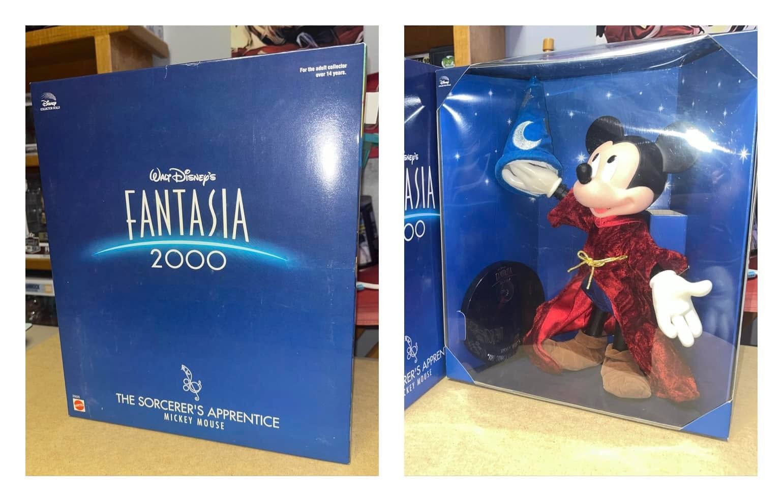 DISNEY Fantasia 2000 The Sorcerer's Apprentice Mickey Mouse Doll (NIB)