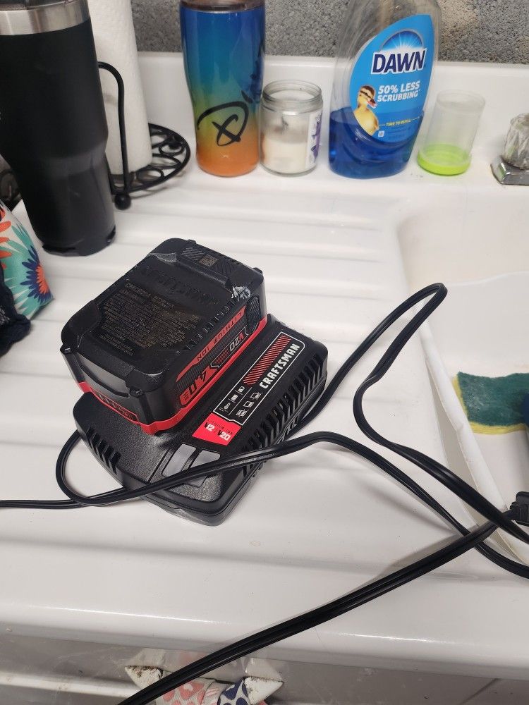 Craftsman V20 20v Battery And Charger (1 Left)