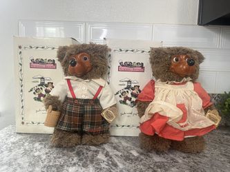 Vintage Jack And Jill Bears Robert Raikes Nursery Rhymes 