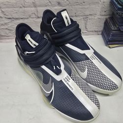 Nike Force Zoom Trout 7 Pro Men’s Metal Baseball Cleats White/Navy Blue Size 13