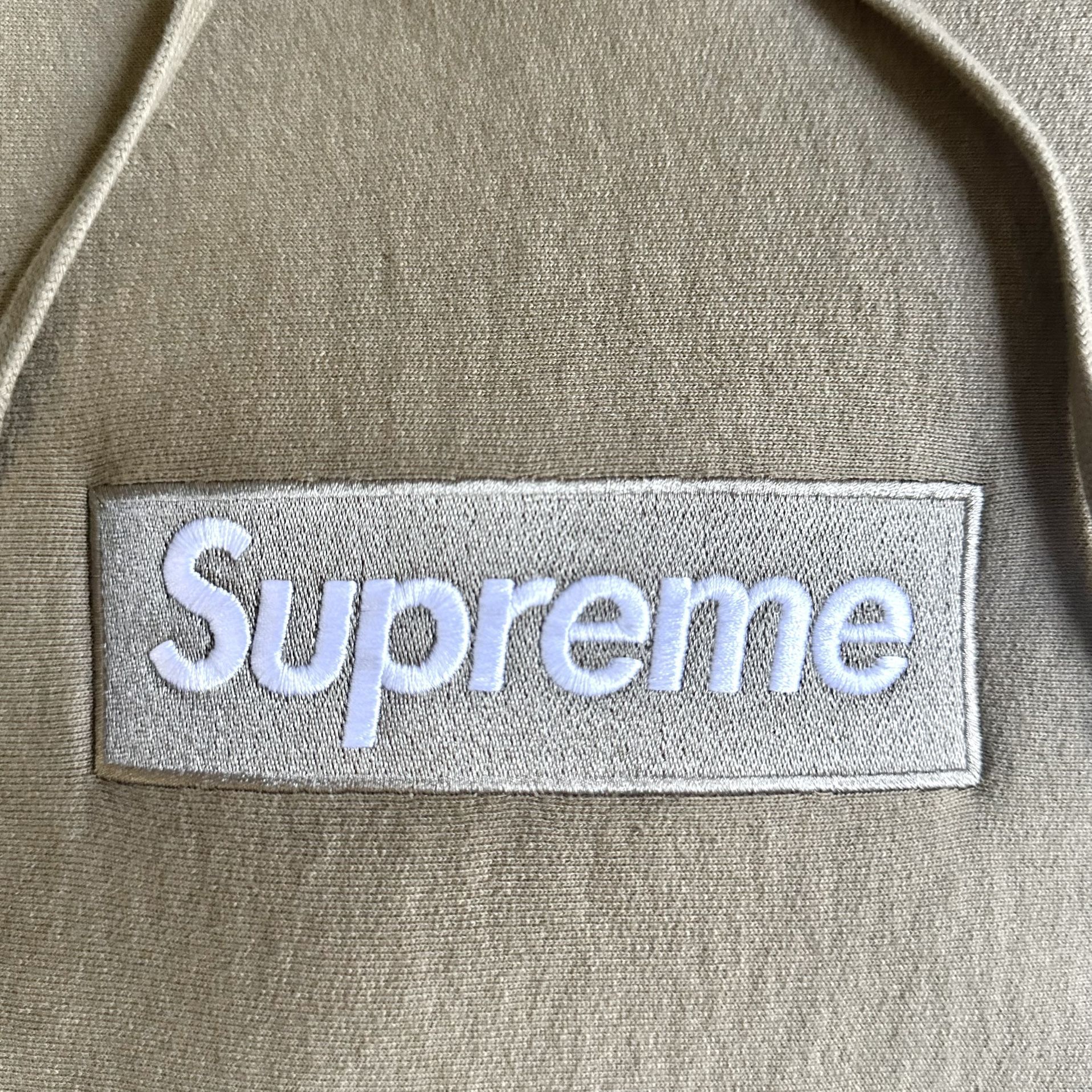 Supreme Box Logo Hoodie โ Dark Sand (FW23)