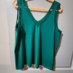 Emerald green tank top