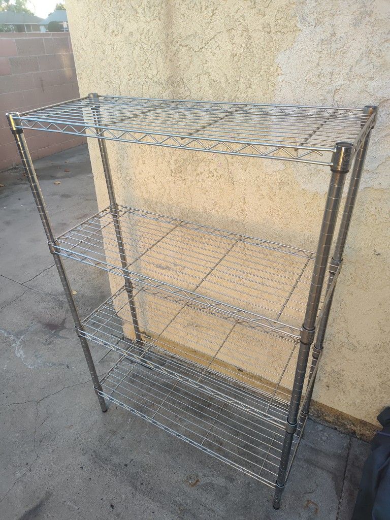 NSF COMMERCIAL 4 SHELVES RACK 54 H X 36 W X 14 D