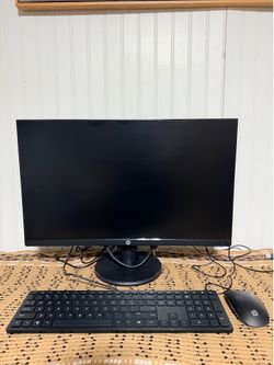 Hp monitor, keyboard and mouse